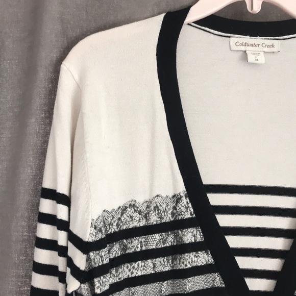 Black and white cardigan - Picture 2 of 3